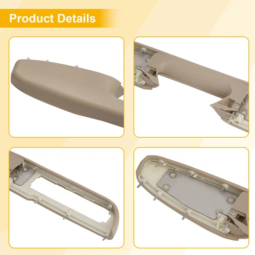 Beige Front Left+Right Side Door Armrest Repair 80995 for 10-14 Tahoe Silverado - Picture 12 of 22