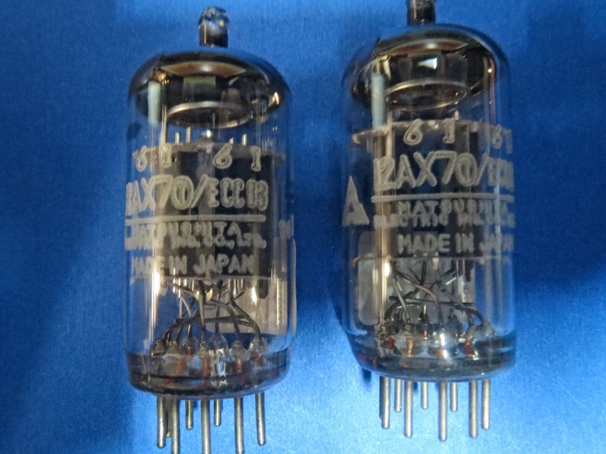 12AX7 ECC83 Matsushita Japan Preamp Tubes. *PAIR* Matching codes