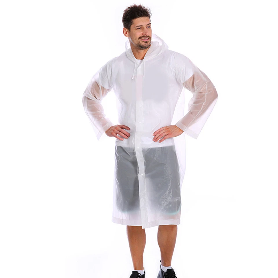 Poncho de Lluvia Ultraligero Portátil Impermeable Abrigo de Lluvia Hombres Mujeres Ciclismo U4D8 Foto 2 de 4