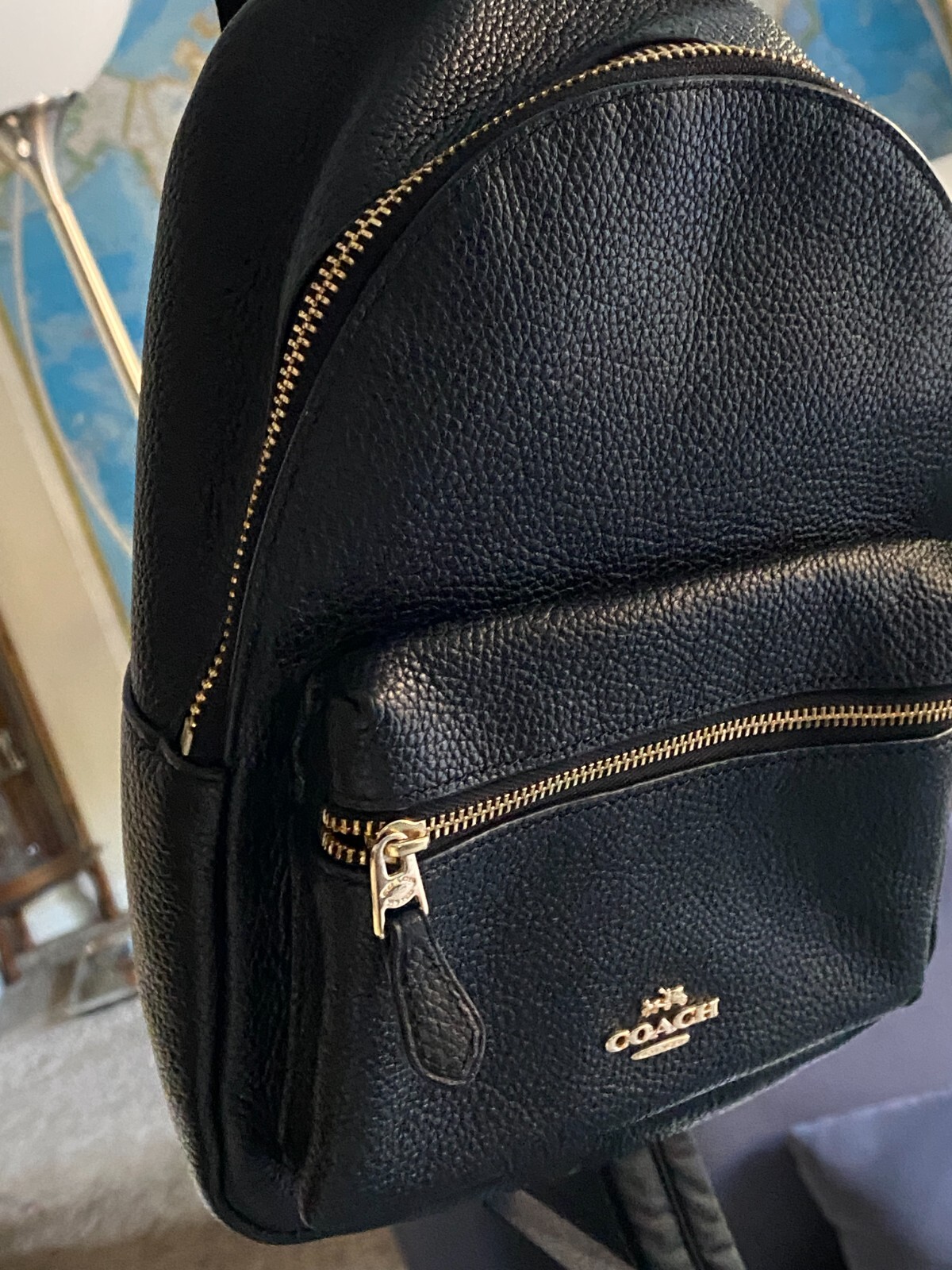 Black Small Coach Backpack - image 2