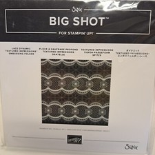 Stampin' Up Lace Dynamic Textured Impressions Embossing Folder Sizzix Big Shot
