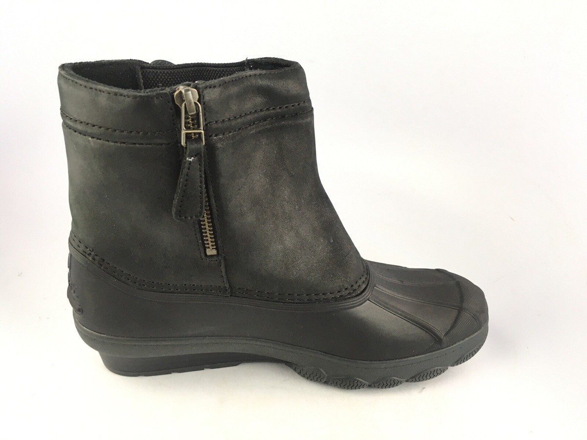 Sperry Top-Sider Womens‎ 8M Black Saltwater Wedge Tide Quilted Rain Boot Casual 20250101_154130-scaled.jpg main image 3