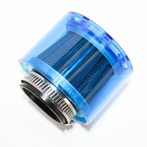 38mm BLUE Water Proof Mesh Air Filter Pod Cleaner PIT Quad Dirt Bike ...