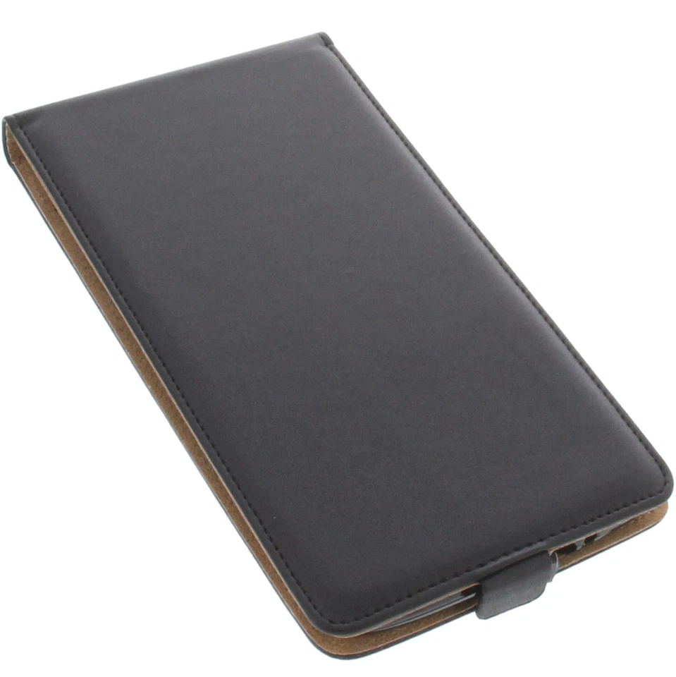 Custodia per ZTE Max XL N9560 Custodia Cellulare Modello Flip Custodia Nera - Immagine 2 di 4