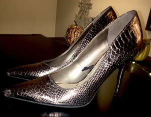 snakeskin stilettos