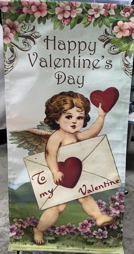"Happy Valentines Day" Deko Garten Rasen Flagge Wandbehang Deko 29 "x 14"