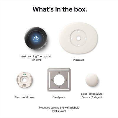 Amazon Thermostat Google Nest Learning Thermostat (4th Gen) With