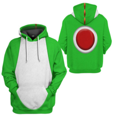 The Super Mario Bro 3D Hoodies Yoshi Herren Pullover Coat Jacket Sweatshirt Neu 