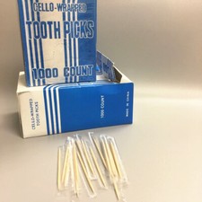 6000/Pack ToothPicks Double Pointed Oral Care Toothpick Appetizer Sticks US