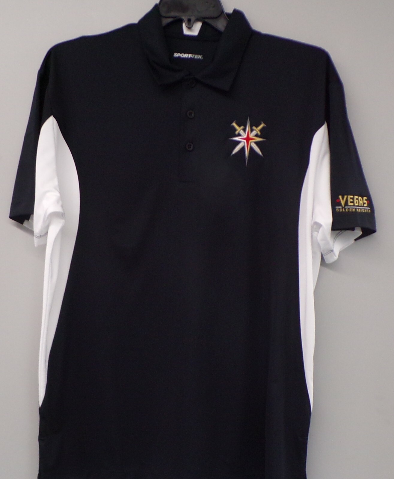 Vegas Golden Knights Secondary Logo Embroidered Mens Polo XS-6XL, LT-4XLT New