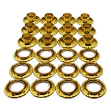 C.S. Osborne 12 Sets Brass Grommets  Spur Washers G2-4 9/16" Hole 