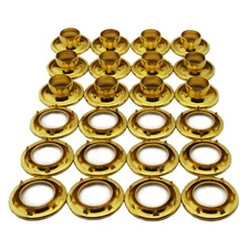 C.S. Osborne 12 Sets Brass Grommets & Spur Washers #G2-1 (13/32" Hole) 