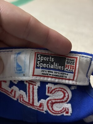 Vintage 90s Sports Specialties New Jersey Nets Side Wave SnapBack