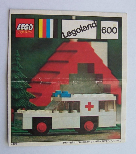 LEGO ® instructions/instruction no. 600