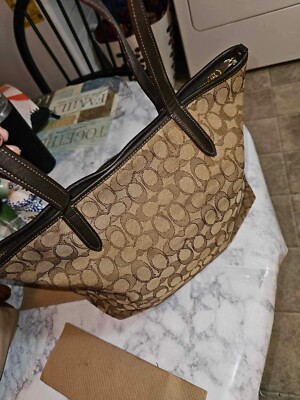 Coach F27580 Mini Kelsey Smoke Canvas Satchel Bag