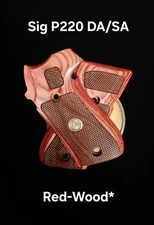 For Sig Sauer P220 HRV Grips® FlatTop™ Checker/Stipple Patch Choice Medallions