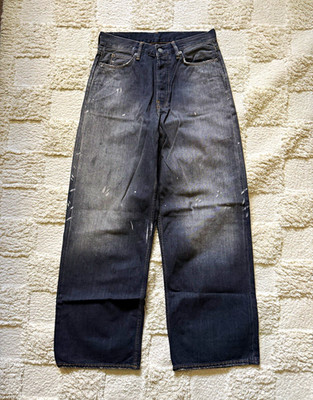 ACNE STUDIOS 1981 U BLACK TRAFALGAR Jeans Button Fly Dark Wash M