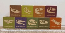 Uncle Goose Dinosaur Basswood Wooden Blocks Lot 9 Non-Toxic Made in USA Ages 2 