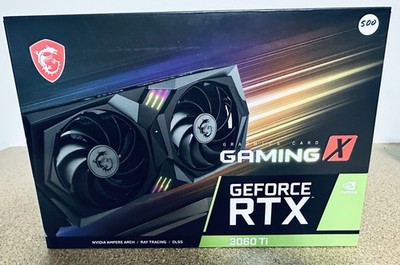MSI Ge-Force RTX 3060 Ti Gaming X 8GB GDDR6 Ray Tracing DLSS Ampere Fan Heatsink