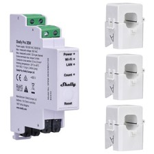 Shelly PRO 3EM 120A Stromzähler LAN WLAN Blu...