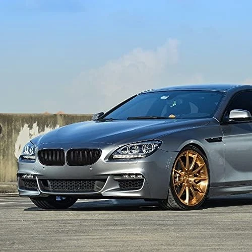 Front Bumper Grill Dual Slat Black Grille Fit 2012-2019 BMW F12 F13 F06 6-Series Foto 3 de 4