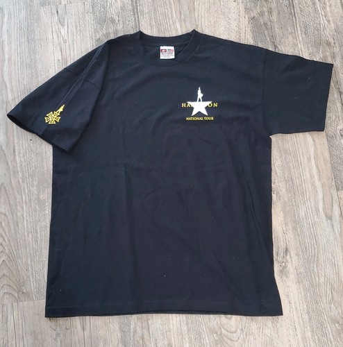 HAMILTON AN AMERICAN MUSICAL T-Shirt schwarz Größe XL IATSE BUG