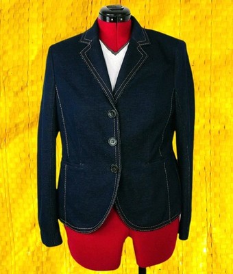Luisa Cerano Blazer 42 Jeansjacke Jacket Jersey Jeans Casual Premium w.NEW