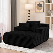 Boneless Couch Sofa Chiar Chaise Lounge Chair Indoor Upholstered Corduroy Couch