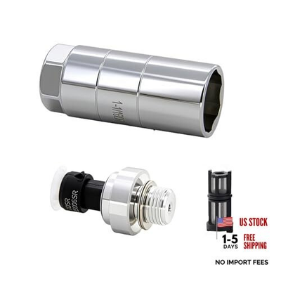 #ad #ad Oil Pressure Sensor and Socket for Chevyado 1500 2500 3500 Impala Tahoe Silver $30.56