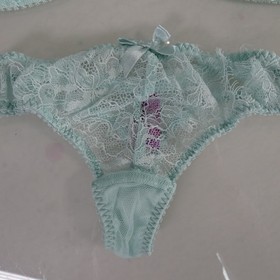 Agent Provocateur Bra Set Mint Green Idalia Thong Non Padded Wired 32E Small