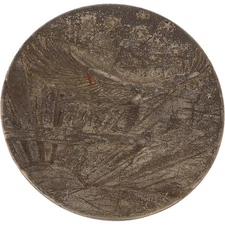 Eagle Sun Hawk Falcon Hippie Veteran Biker Star 1970s Vintage Belt Buckle