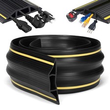 2m Rubber Cable Cover Indoor Outdoor Threshold Seal Strip With Shock Absorbing