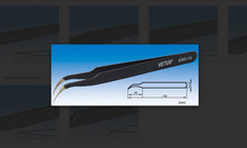 Genuine Vetus ESD-15 Eyelash Extension Tweezer with Curved Precision Tips