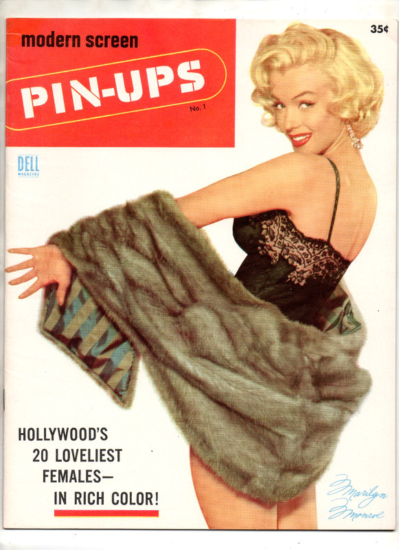 MODERN SCREEN PIN-UPS  VOL.1 #1.  FIRST ISSUE! MARILYN MONROE COVER.  LIKE NEW!