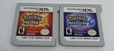 Pokémon Sun & Moon Nintendo 3DS Lot Of 2 Games Authentic Cartridge Only