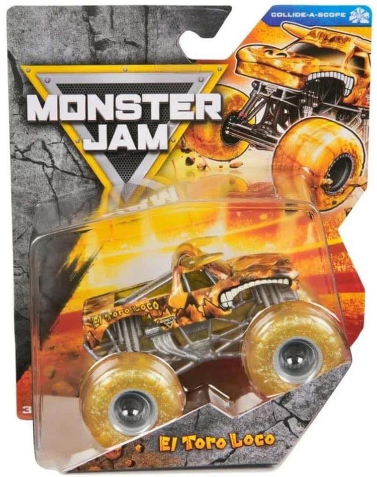 MONSTER JAM - SPIN MASTER EL TORO LOCO Series 42 Collide-AScope Jam Spin Master Trucks Car Auto 1:64 scale