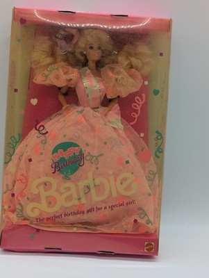 Mattel 1990 Happy Birthday Barbie Doll #7913 New In Sealed Box | eBay