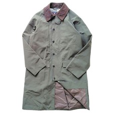 Barbour Burghley Non-Oiled Green Jacket Size 36 L Discontinued Model F/S