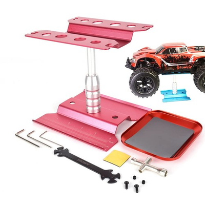 #ad #ad RC Cars Tool Heightening Work Stand 360 Degree Rotate Repair Station Pink Gear $26.27