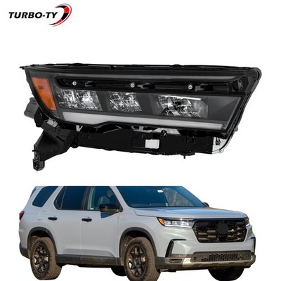 Passenger For Honda Pilot 2023-2025 Full LED Headlight Black Headlamps Right