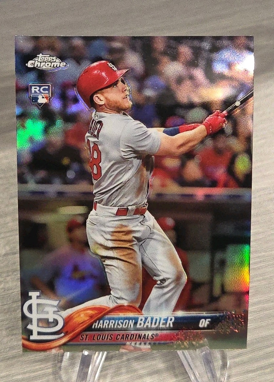 Harrison Bader 2018 Topps Chrome Refractor Rookie #40 Saint Louis Cardinals RC