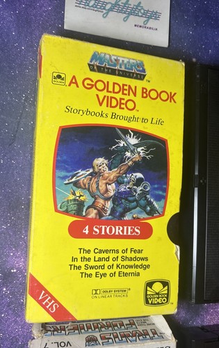 Vtg Masters of the Universe Golden Book & Transformers Volume 7 VHS Lot 80’s - Picture 2 of 12