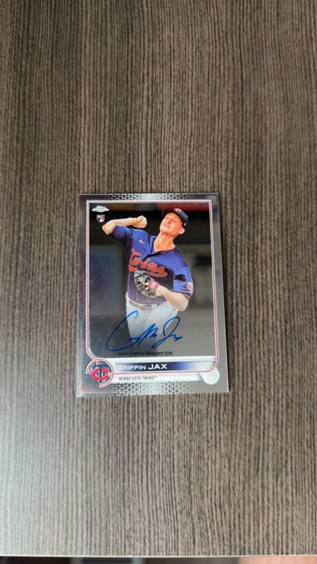 2022 Topps Chrome - Rookie Autographs Griffin Jax #RA-GJ (AU, RC)