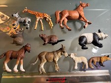 LOT OF SCHLEICH ANIMALS Farm  Safari Bundle 10 Total