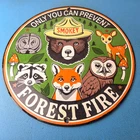 Vintage Forest Service Sign - Smokey Bear Colorado Wilderness Gas Porcelain Sign