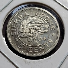 Sierra Leone 5 Cent 🇸🇱 1964 Coin  SIE Proof