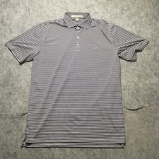 Holderness Bourne Polo Shirt Mens Large Striped The Barnes Golf Performance