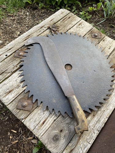 Collins Legitimus No 945 Vintage Bill Hook Machete Tool Heavy Blade