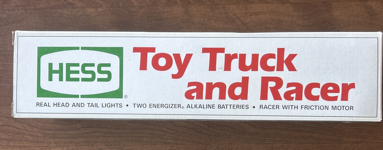 Vintage 1991 HESS Toy Truck and Friction Racer
