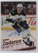 2025 Upper Deck Fleer Ultra Red Rainbow Foil 10/10 Nikita Zadorov #54 Auto 00vy